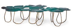 Bronze Lilypad Form Coffee Table By Paula Swinnen