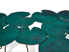 Bronze Lilypad Form Coffee Table By Paula Swinnen