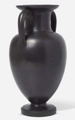 A Large Basalt Wedgwood Two Handled Vase