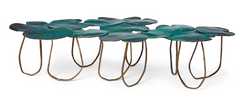 Bronze Lilypad Form Coffee Table By Paula Swinnen