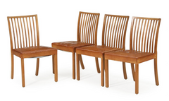 Set of Four Oak Chairs Attributed to Kaj Gottlob.