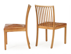 Set of Four Oak Chairs Attributed to Kaj Gottlob.