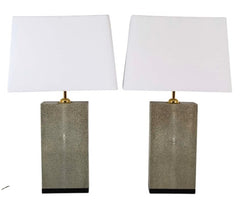 Pair of Shagreen Lamps