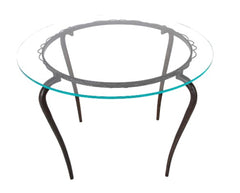 Rene Drouet ( 1899 – 1993 ) Round Glass Topped Table