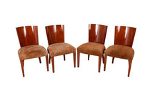 Modern Hollywood Walnut Side Chairs by Ralph Lauren