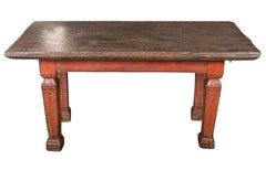 Danish Renaissanance Style Granite Top Table