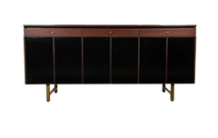 Paul McCobb for Calvin Furniture Three Drawer Mahogany Credenza