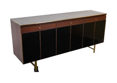 Paul McCobb for Calvin Furniture Three Drawer Mahogany Credenza