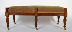 English Regency Style Walnut Bench