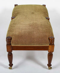 English Regency Style Walnut Bench