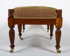 English Regency Style Walnut Bench