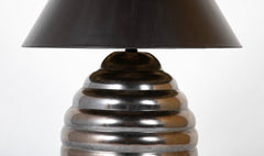 Monumental Italian Modernist Beehive Table Lamp