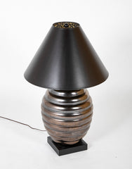 Monumental Italian Modernist Beehive Table Lamp