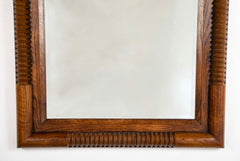 Carved Oak Mirror Attributed to Charles Dudouyt