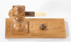 Pair of Foursquare Oak Sconces by Paul Marra  - Two Pair Available