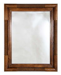 Carved Oak Mirror Attributed to Charles Dudouyt