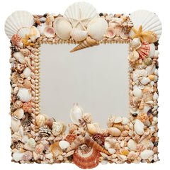 Mirror with Seashell Encrusted Frame