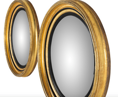 Pair of Giltwood Bullseye Mirrors