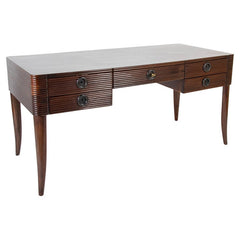 Paolo Buffa Five Drawer Desk In Grissinato Wood