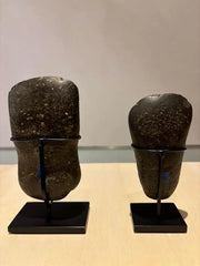 Pair of Neolithic Black Basalt Axe Heads, Great Britain Circa 2200 BC