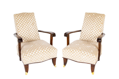Pair of French Louis XV Walnut Bergere Chairs – Avery & Dash Collections