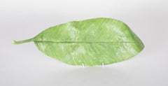 Mary Kirk Kelly Signed Ceramic Banana Leaf Tray