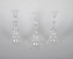 Three Steuben Candlesticks