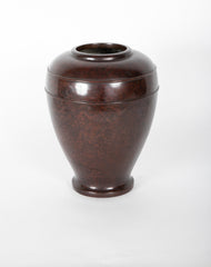 20th Century Japanese Bronze Vase with Bow String Decoration