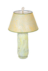 Marcello Fantoni Faience Cylindrical Table Lamp