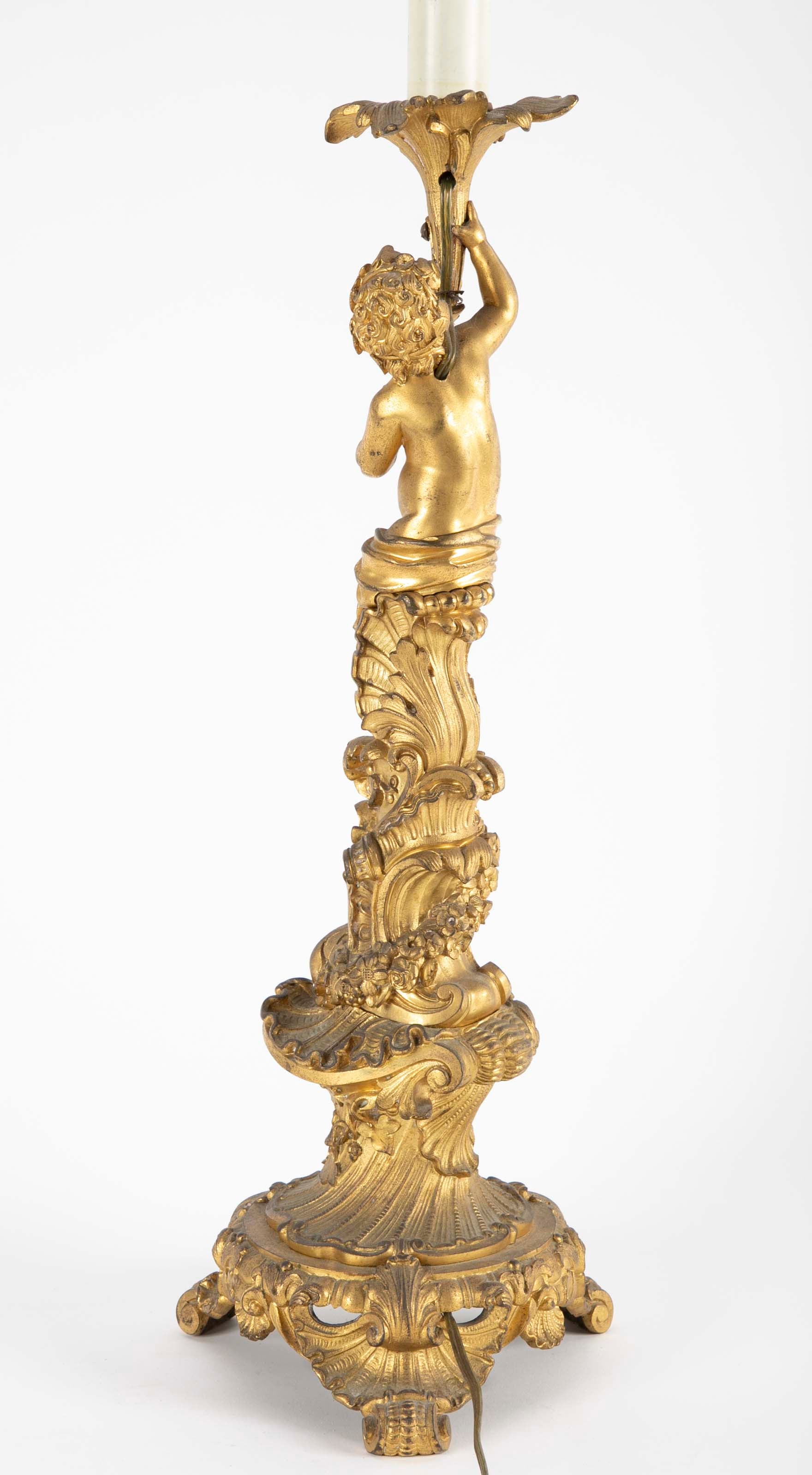 Fabulous Quality D'ore Bronze, Rococo Style Putti Lamp – Avery & Dash  Collections