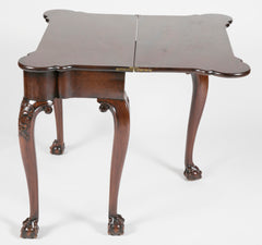 George III Mahogany Games Table