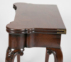 George III Mahogany Games Table