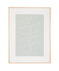 Josef Albers, White Embossing on Gray IX