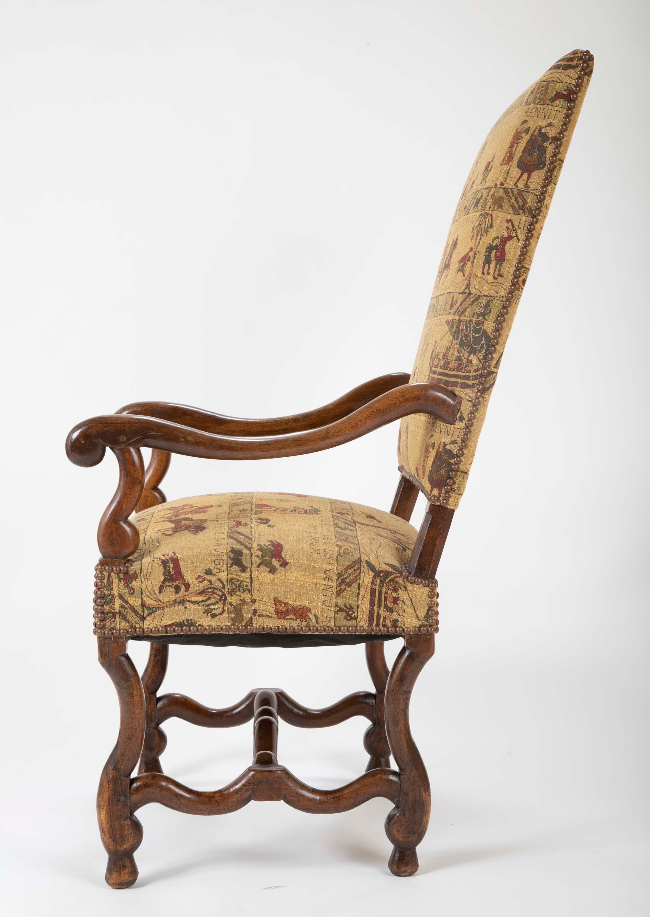 18th Century French Oversized Walnut Armchair – KRB