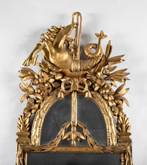 18th Century Italian Carved Giltwood Mirror