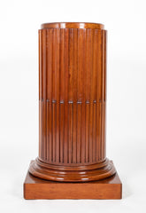 A Pair of Jacob Mahogany Circular Fluted Pedestals