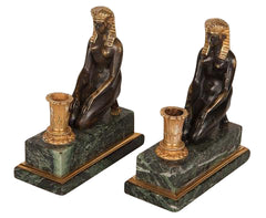 Egyptian Motif Candlesticks