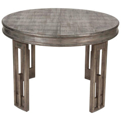 Silver Leaf Dining Table by James Mont