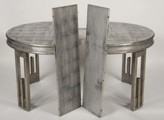 Silver Leaf Dining Table by James Mont