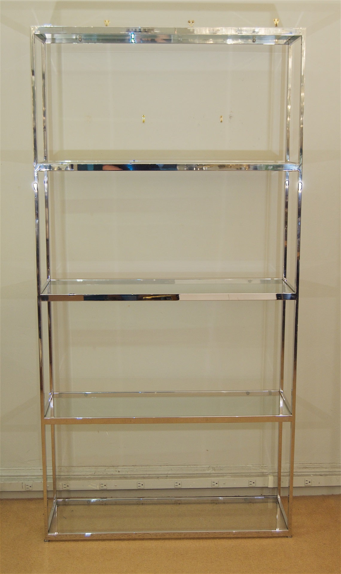 Chrome and Glass Etagere in the Style of Milo Baughman – Avery & Dash  Collections
