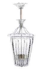 A 20th Century Blown Glass Lantern with Air Bubbles